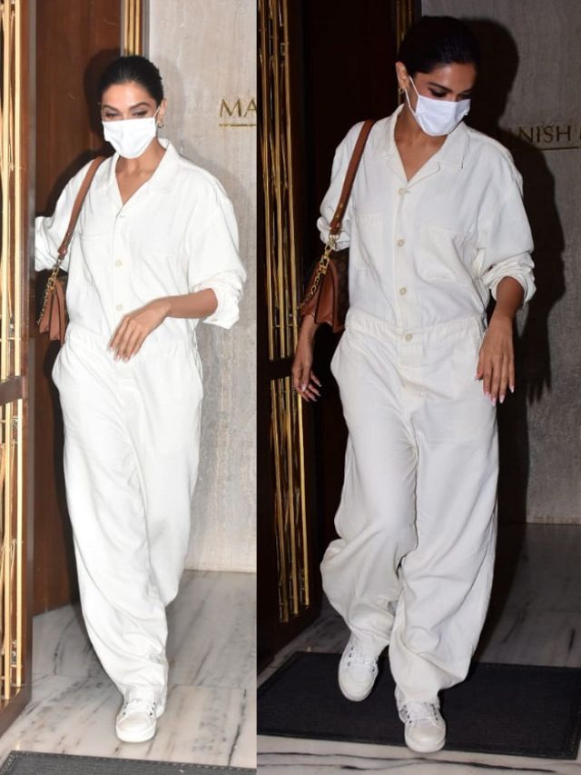 Deepika Padukone seen in all white look