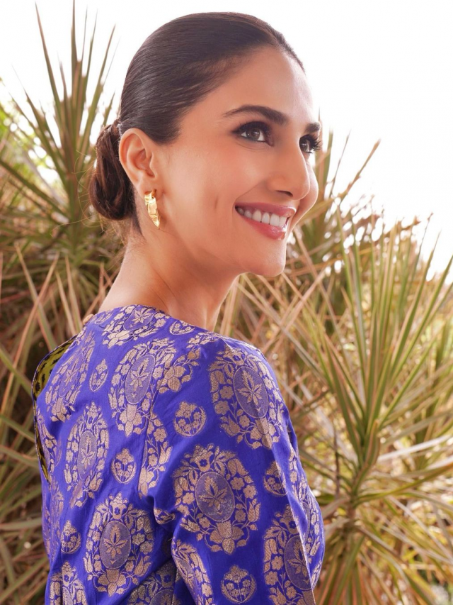 Vaani Kapoor takes ethnic fashion to brocade palazzo set