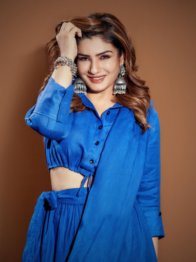 Raveena Tandon is slaying weekend fashion goals in a blue ensemble