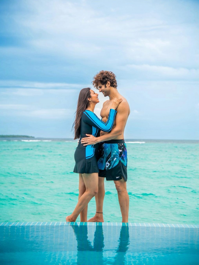 Divyanka Tripathi and Vivek Dahiya share romantic photos from Maldives
