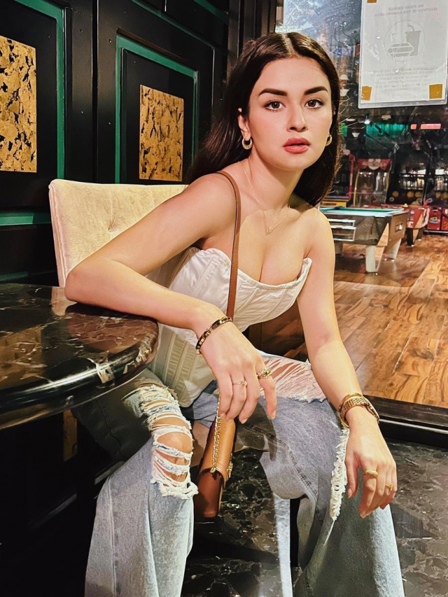 Avneet Kaur pulled her over in a white off shoulder top