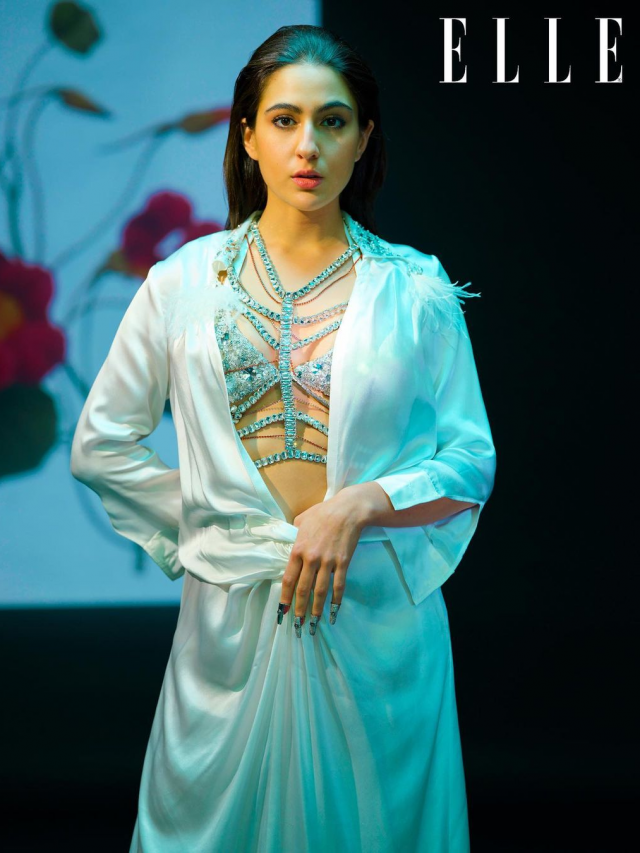 Sara Ali Khan bold looks in Bra and Shirt