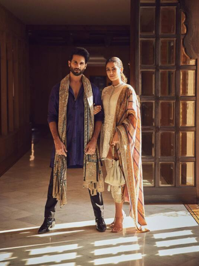 सिड-कियारा की शादी में रॉयल लुक में दिखे शाहिद और मीरा