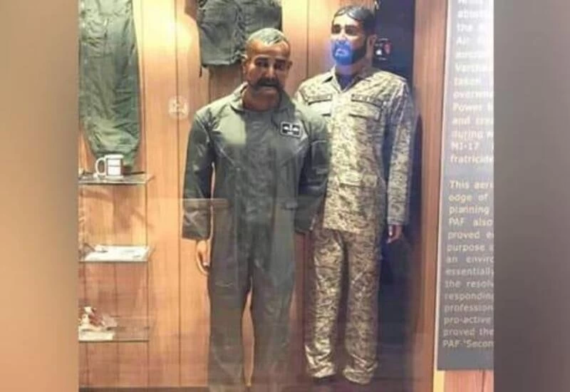 IAF Abhinandan Varthaman's Mannequin Displayed with Tea Cup at Pakistan Air Force War Museum