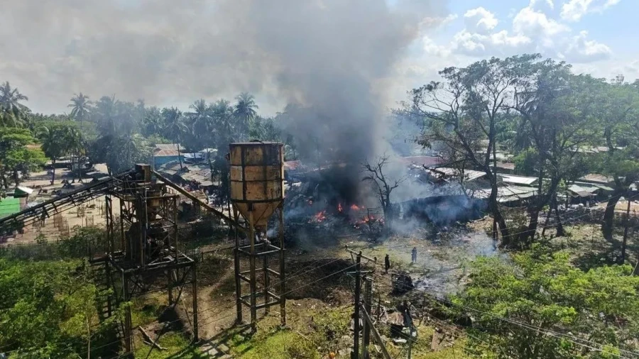Myanmar Military Airstrike: 49 Killed Near Market in Rakhine State, 58 Injured