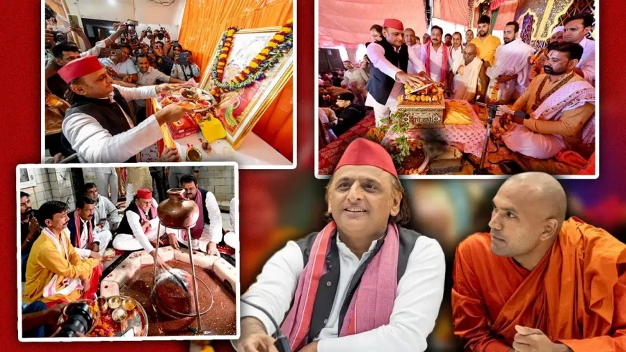 Akhilesh Yadav Shifts Strategy: Focus on PDA and Soft Hindutva for 2027
