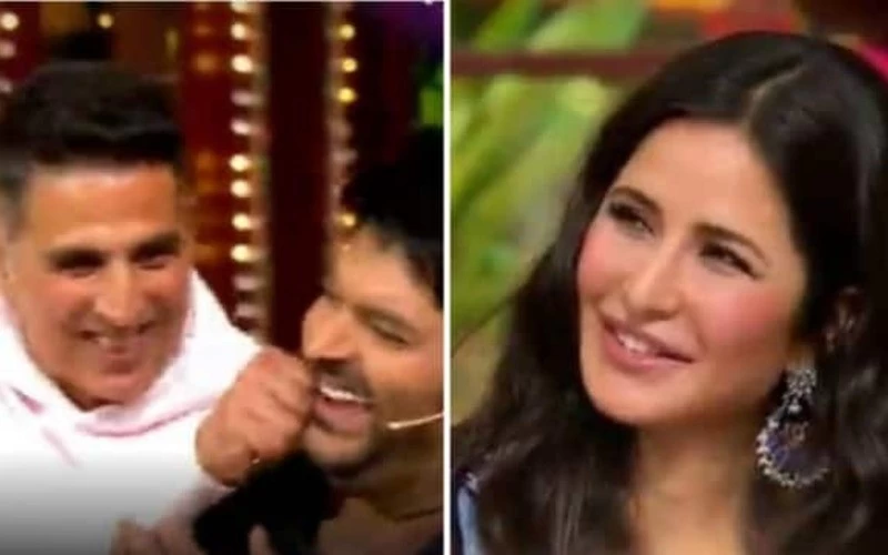 Akshay kumar pulls kapil sharmas legs katrina kaif shakes her leg on chikani chameli song watch promo