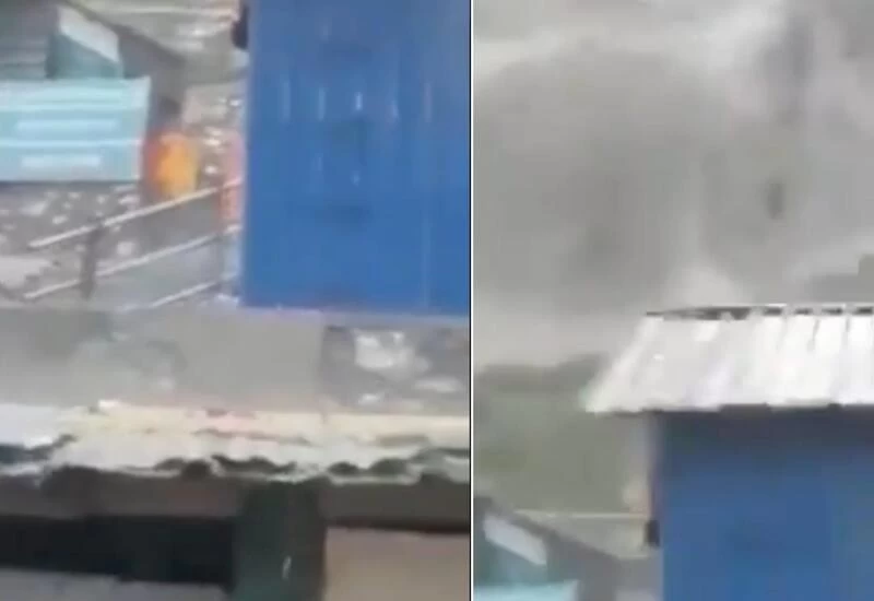 Cloudburst near Amarnath cave in J&K amid heavy rains; video surfaces
