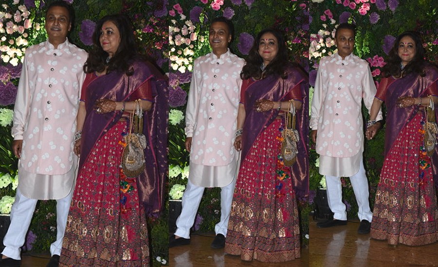 Anil Ambani With Wife Teena Ambani At Wedding Ceremony