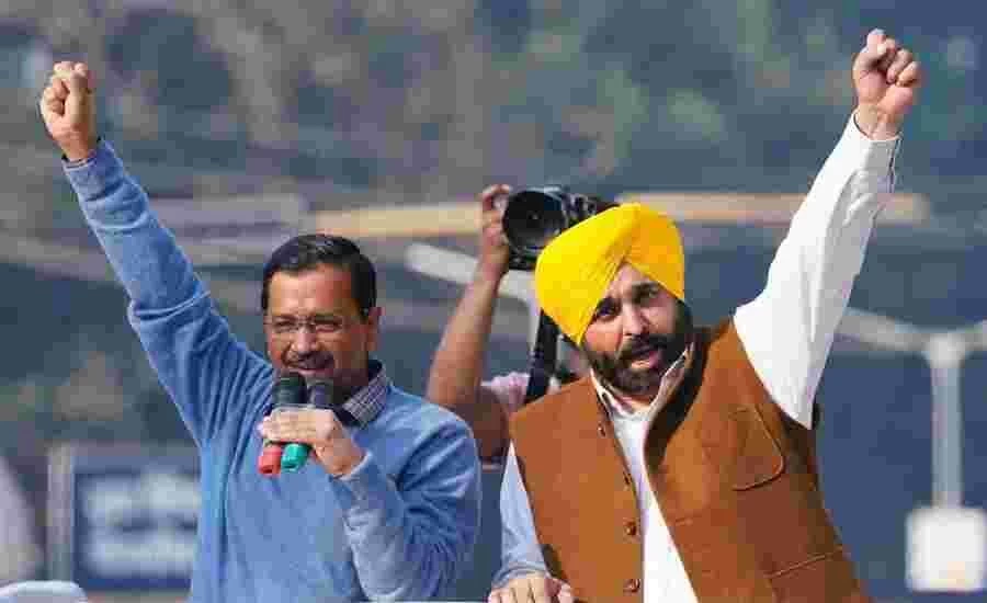 Aap win elections and bhagwant cm congress bjp face setback