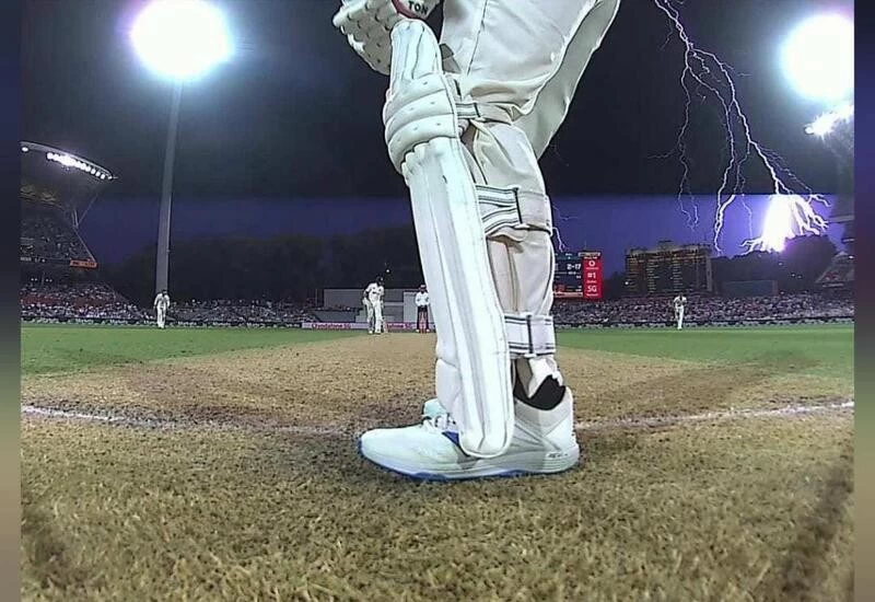 Pic of lightning strike that stopped Day 2 of ongoing Ashes Test goes viral