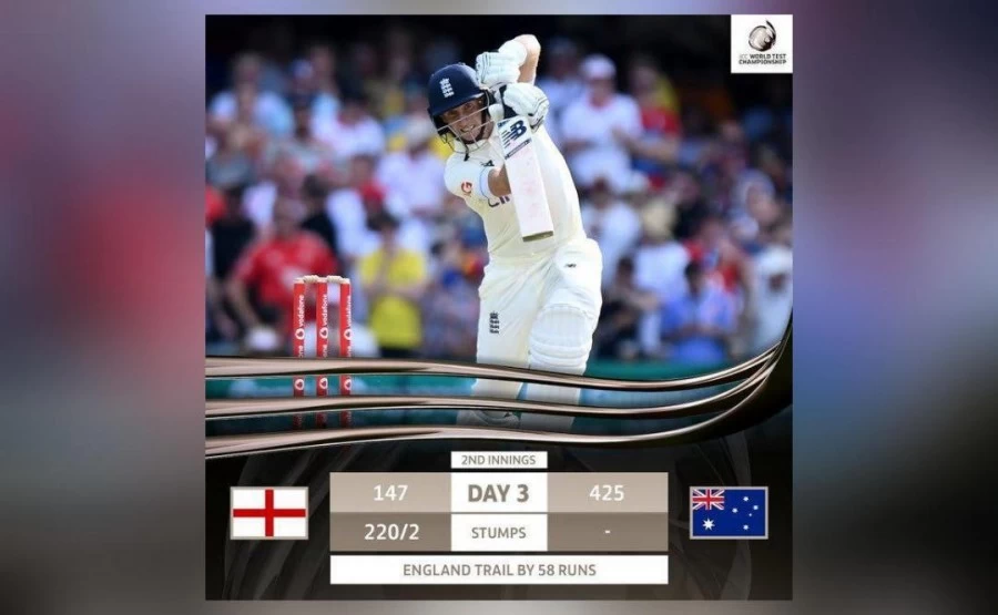 इंग्लैंड ने पहले टेस्ट के तीसरे दिन बनाए 220/2 रन, रूट ने तोड़ा 19 साल पुराना रिकॉर्ड