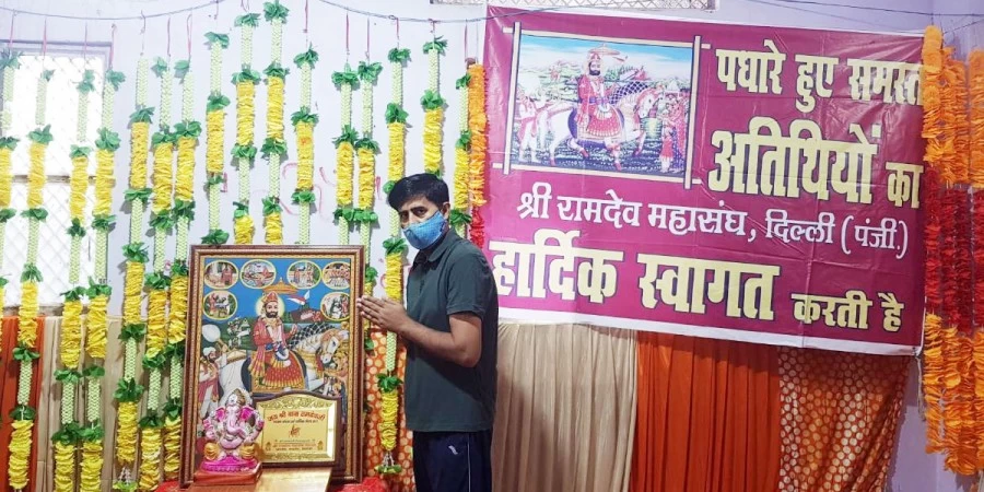 बाबा रामदेव पीर के जन्मोत्सव में झलका उत्साह, भारी बारिश भी नहीं रोक पाई भक्तों को