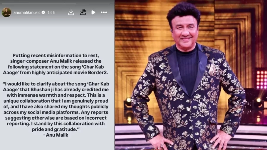 Anu Malik Clarifies 'Ghar Kab Aaoge' Credit Dispute for Border 2, Thanks Bhushan Kumar