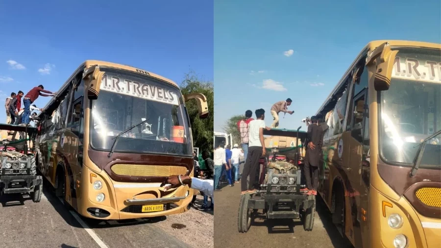 Balotra Road Accident: 6 Dead as Bus Hits Trailer, Rajasthan