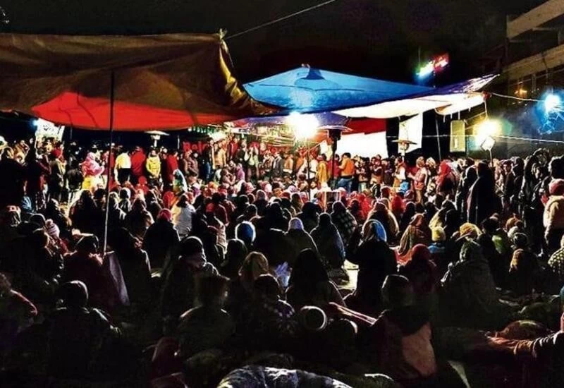 Anti-CAA protestors began New Year by singing National Anthem at 12am in Delhi