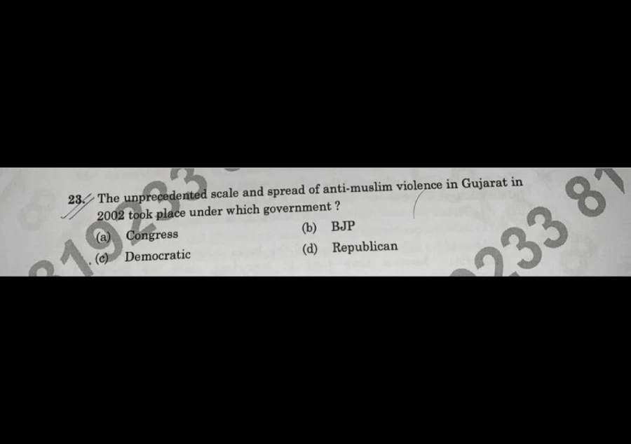 'Under which govt Guj riots took place?' asks CBSE paper, board calls it 'inappropriate'