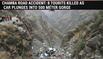 Chamba Road Accident: 8 Tourists Killed as Car Plunges into 500 Meter Gorge