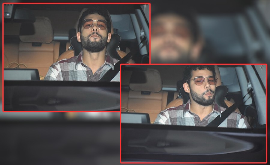 Sidhant Chaturvedi Spotted At Karan Johar's House In Bandra