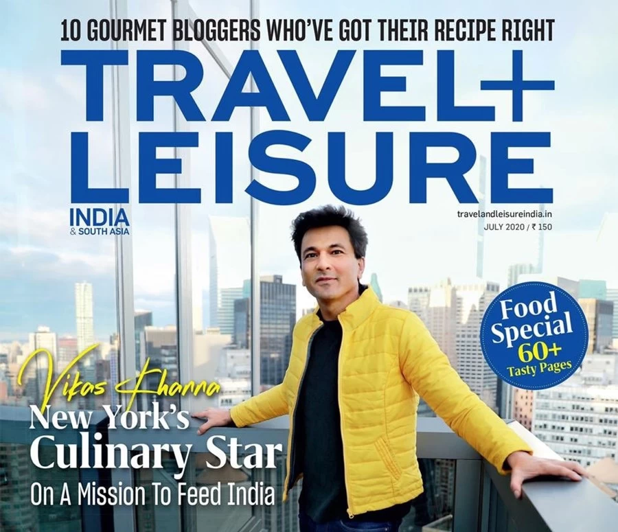 Vikas Khanna On Travel Plus Leisure Cover Page