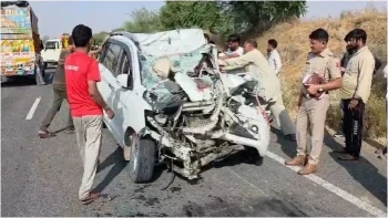 Churu Road Accident Car And Trailer Collision Kills 6 Family Members - Latest Key Updates