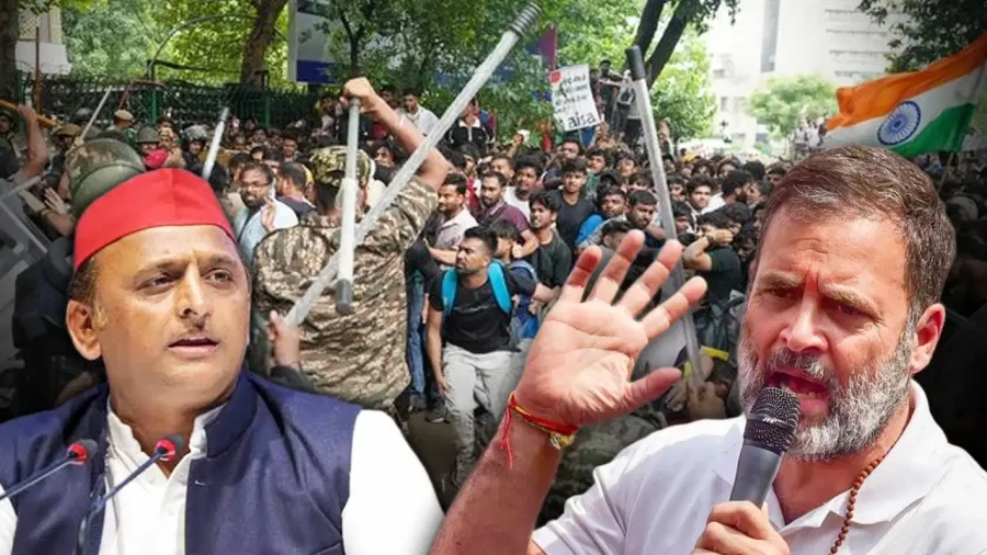Rahul Gandhi Slams PM Modi Over Lathi Charge On Students Demanding Answers