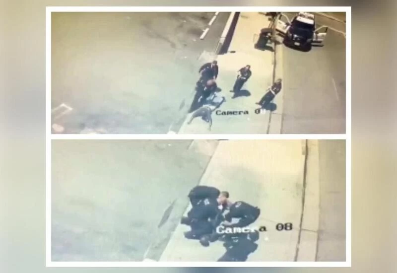 US comedian shares video of policeman kneeling on his neck as protests continue