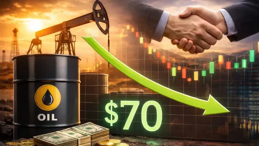 Crude Oil Prices Plunge: WTI Drops Below 70 Dollars as June Sees 13 Days of Decline
