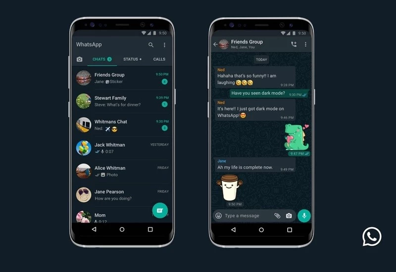 वॉट्सऐप ने एंड्रॉयड और iOS दोनों यूज़र्स के लिए रोलआउट किया Dark Mode फीचर, सालों से था इंतज़ार