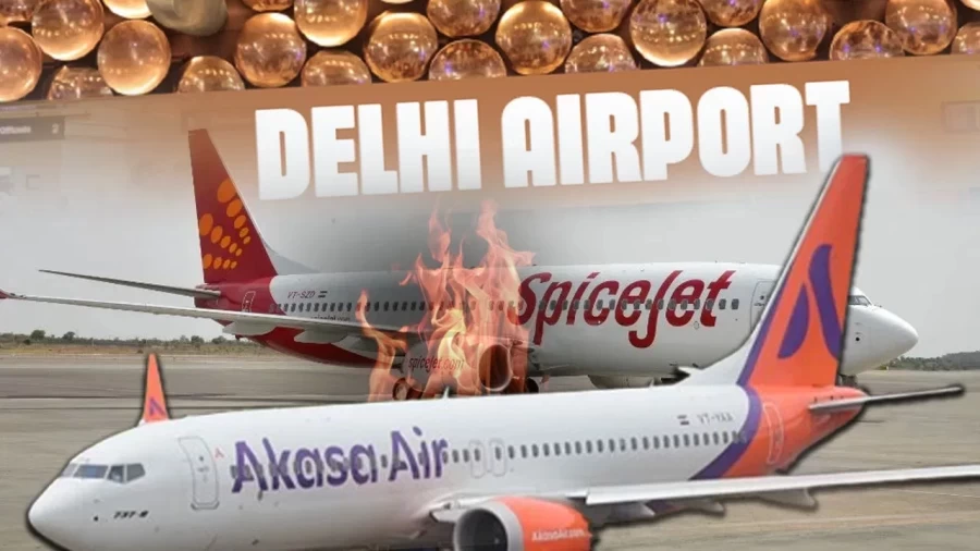 Major Mishap Averted at Delhi Airport: SpiceJet and Akasa Air Planes Collide