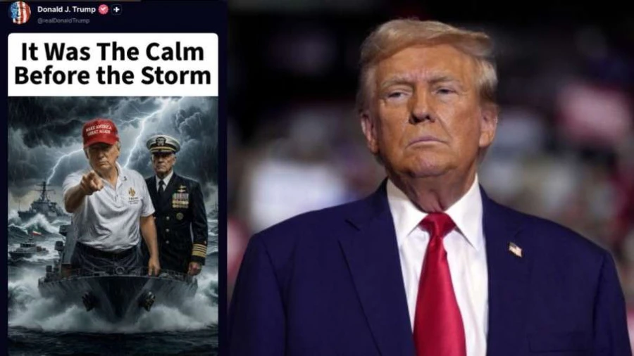 Trump Signals Potential Conflict: Cryptic Post Sparks US-Iran War Fears