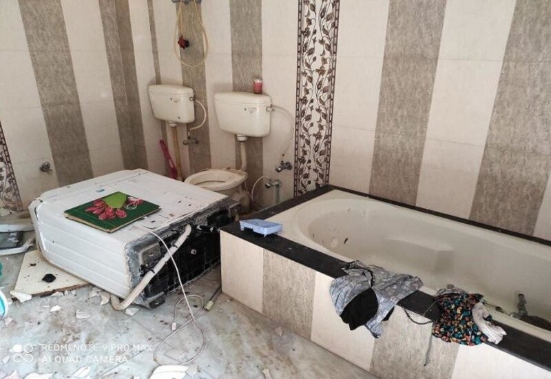 विकास दुबे का अत्याधुनिक बाथरूम