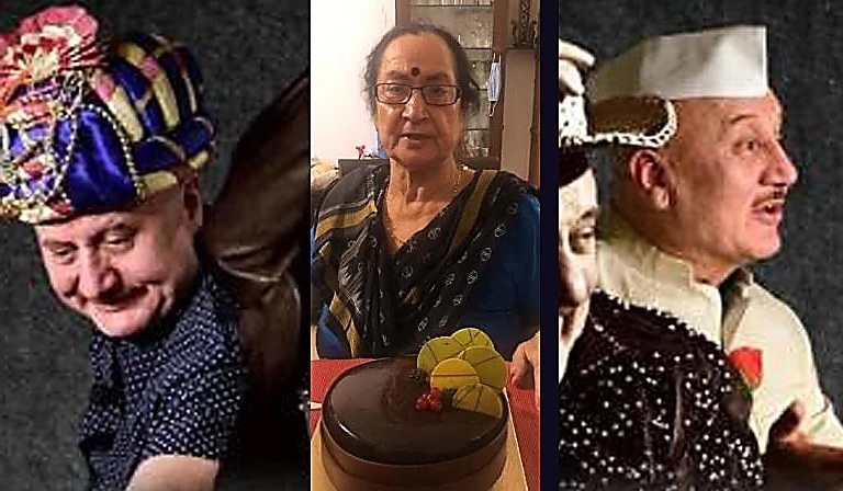 अनुपम खेर की माँ ने कट किया केक, दिल जीत लेगा उनका ये वीडियो