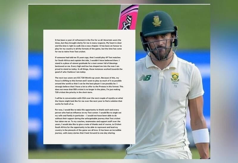 Ex South Africa Captain Faf Du Plessis Retires From Test Cricket At 36