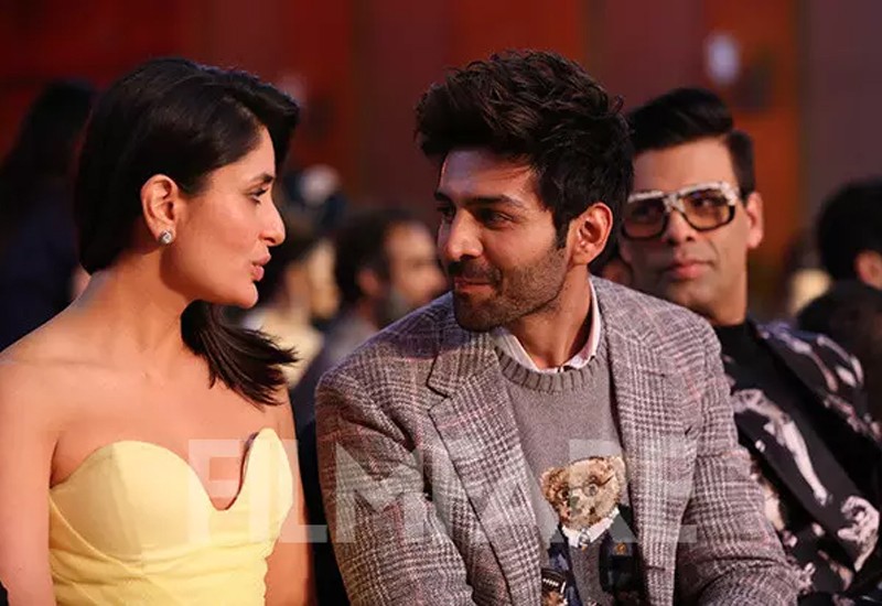 Kareena Kapoor Khan, Kartik Aaryan And Karan Johar Spotted Having A Good Time At The Event