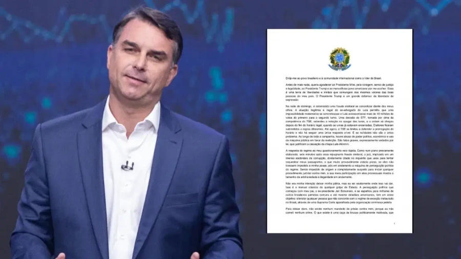 Flavio Bolsonaro arrives in Miami and claims to be true leader of Brazil