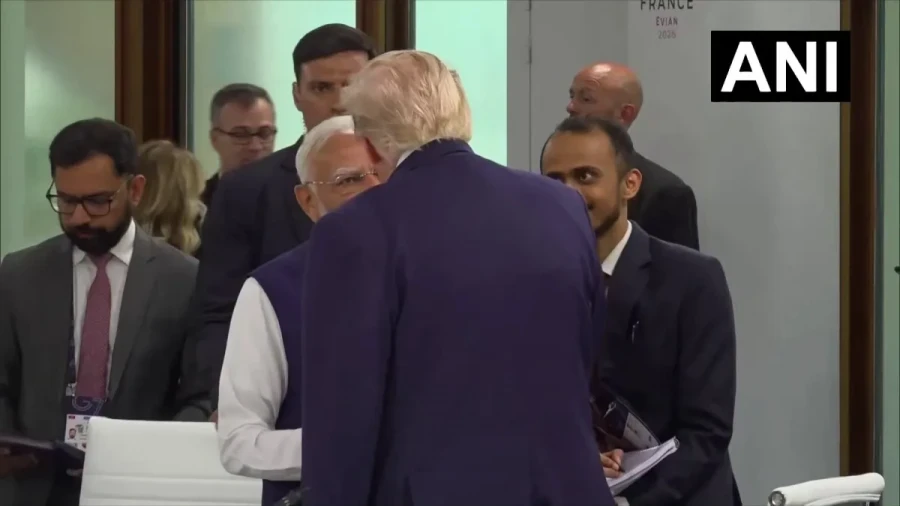 पीएम मोदी और डोनाल्ड ट्रंप की मुलाकात: फ्रांस में G-7 शिखर सम्मेलन के दौरान हुई गर्मजोशी भरी बातचीत