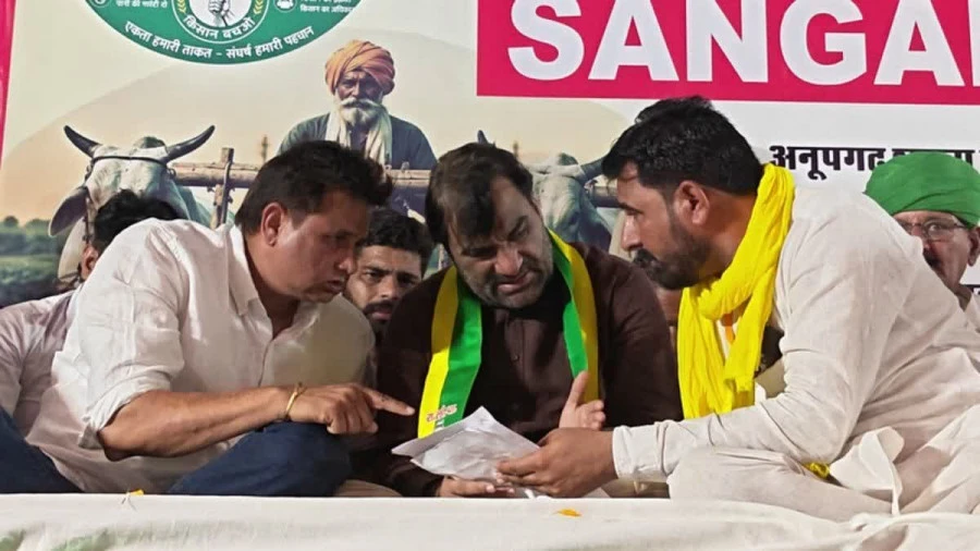 घड़साना किसान आंदोलन: हनुमान बेनीवाल के नेतृत्व में हजारों किसानों का श्रीगंगानगर कूच शुरू
