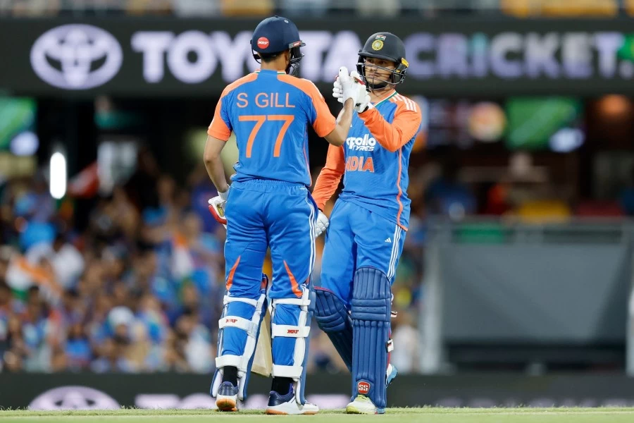 India-Australia T20 Halted by Rain in Brisbane; Abhishek-Gill Shine with 52/0
