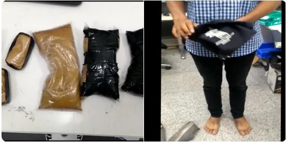 हैदराबाद एयरपोर्ट पर 3.329kg सोना पेस्ट पैकेट के रूप में बरामद