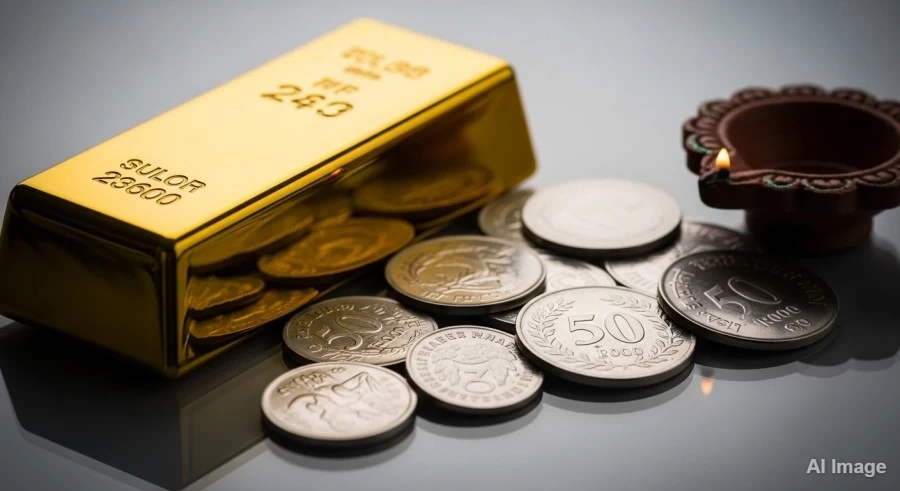 Gold and Silver Prices Dip Ahead of Chhath Puja, Offering Relief to Buyers