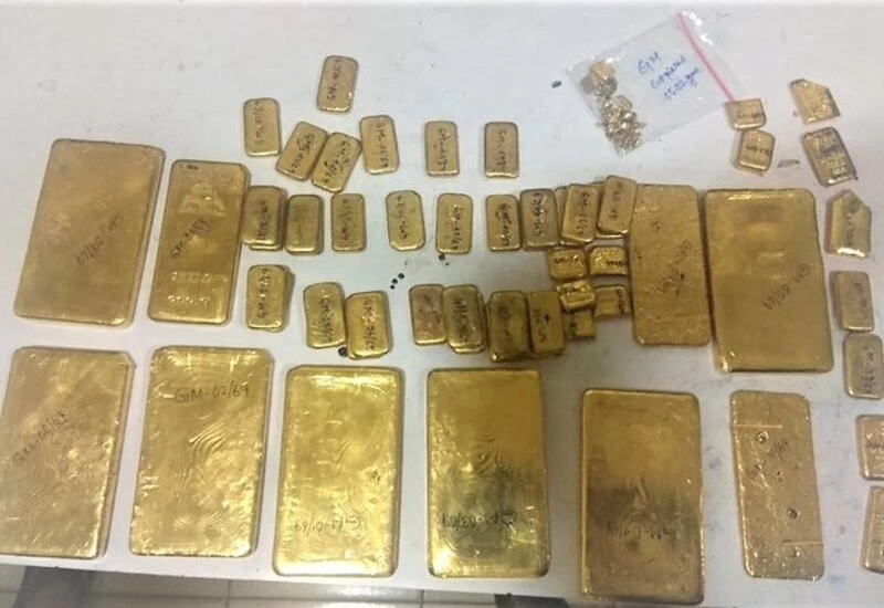Directorate of Revenue Intelligence seized 42 kg of Smuggled Gold and 500 gm Jewellery