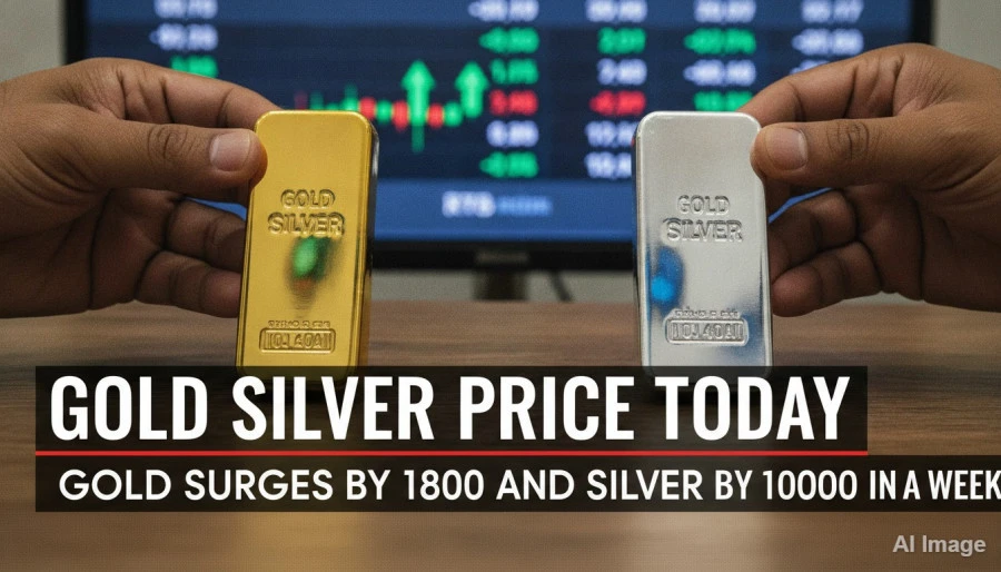 Gold Silver Price Today: Gold Surges By 1800 And Silver By 10000 In A Week