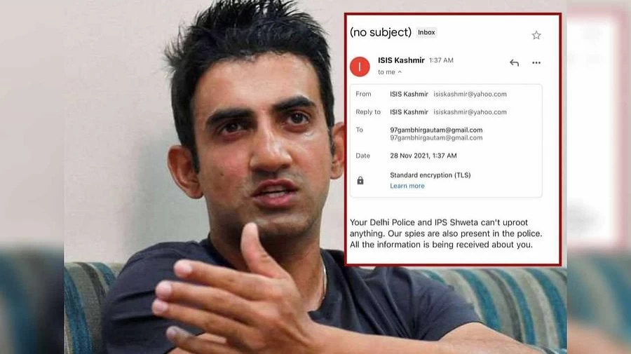 Gautam Gambhir threatened for the third time from ISIS wrote - Our spies are present in Delhi Police getting news every moment