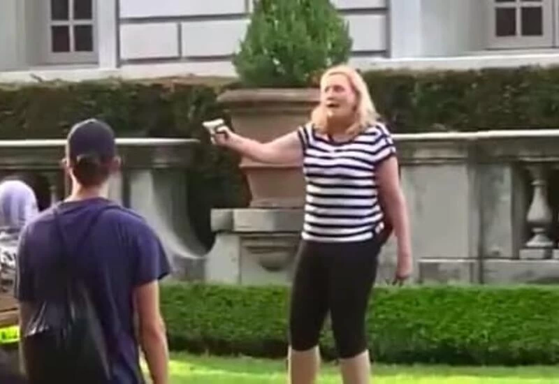 Trump retweets video of white couple pointing guns at protesters