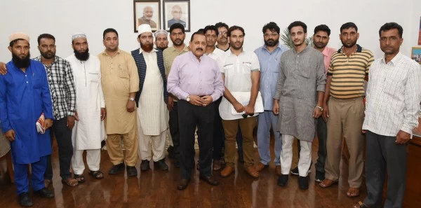 Dr Jitendra Singh interacts with Sarpanches from Jammu and Kashmir 