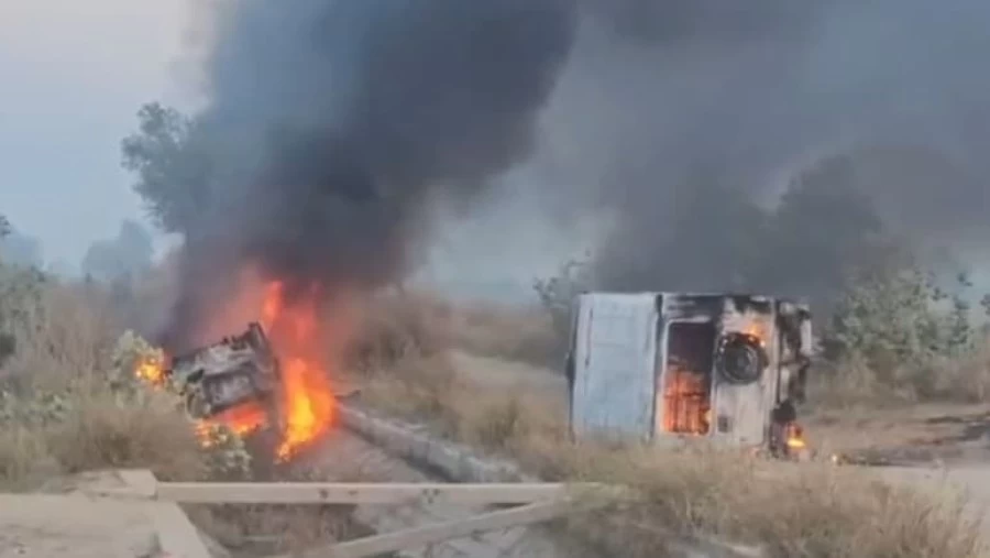 Violent Clashes Erupt in Hanumangarh: Farmers, Police Clash, Vehicles Torched, MLA Injured