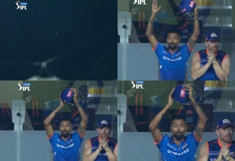 सूर्यकुमार ने केकेआर के खिलाफ 99 मीटर का छक्का लगाया; हार्दिक की प्रतिक्रिया हुई वायरल