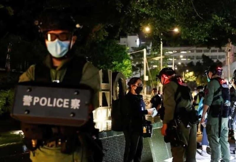 4 held under new Hong Kong security law for online posts