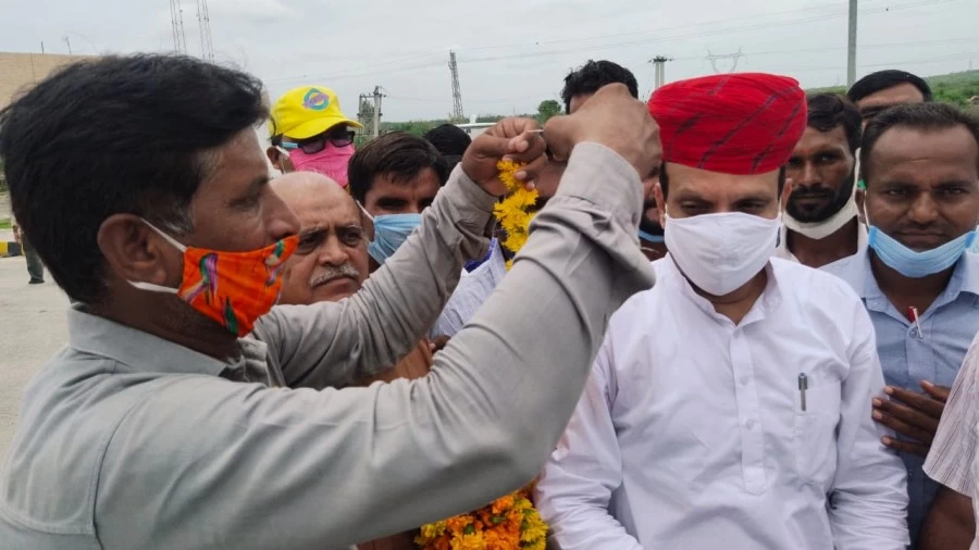 पाली में राज्यसभा सांसद नीरज डांगी का अभिनंदन